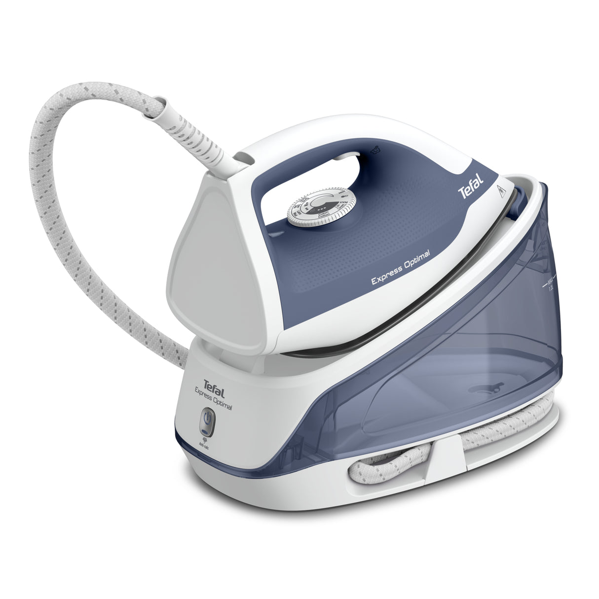 Tefal Express Optimal SV4110 2200 W 1,2 L Keramisk Express Glide Blå, Hvid