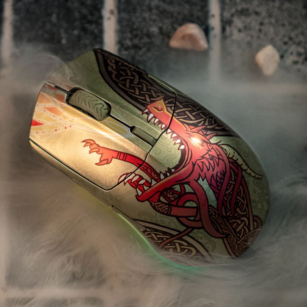 SteelSeries CS2 Dragon Lore Trådløs Gamingmus