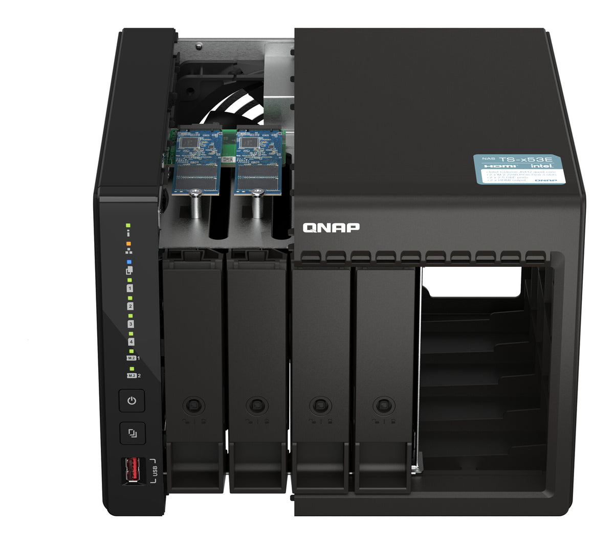 QNAP TS-453E NAS Tower Intel(R) Celeron(R) J6412 8 GB 0 TB QNAP QTS Black