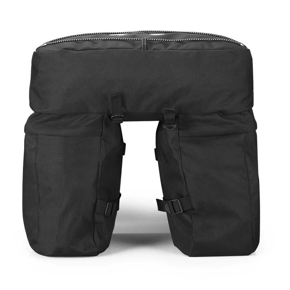 Wozinsky 60L rummelig cykeltaske (regnslag inkluderet) sort (WBB13BK)