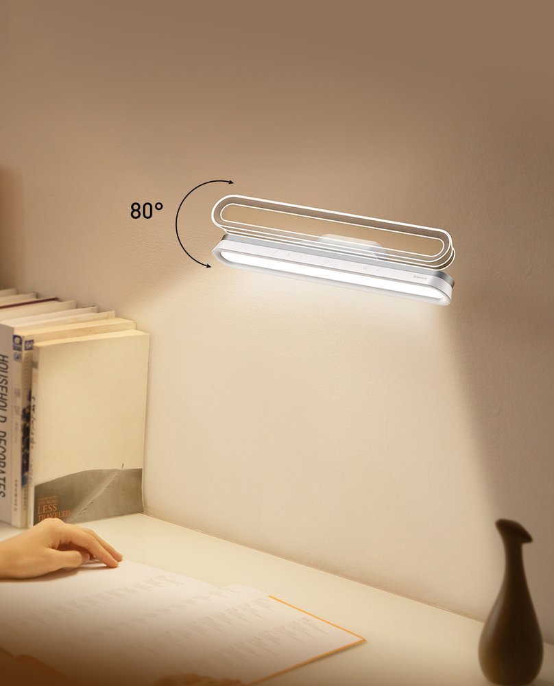 Baseus magnetisk LED-sengelampe lampe til hjemme køkken rum hvid (DGXC-02)