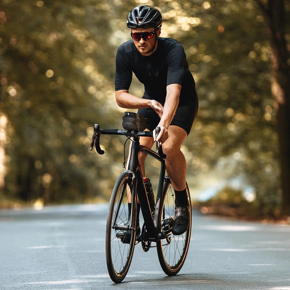 Wozinsky cykelstangspose med telefonfoder 1l sort (WBB16BK)