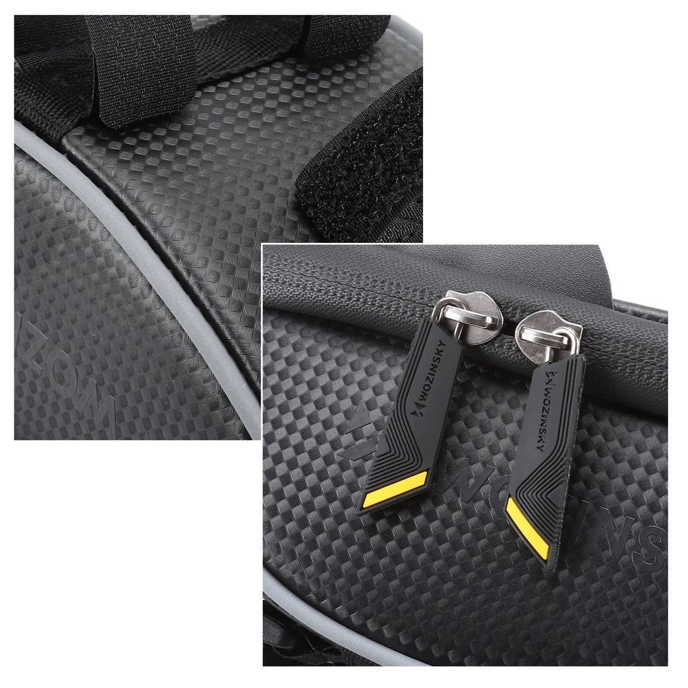 Wozinsky cykelstangspose med telefonfoder 1l sort (WBB16BK)