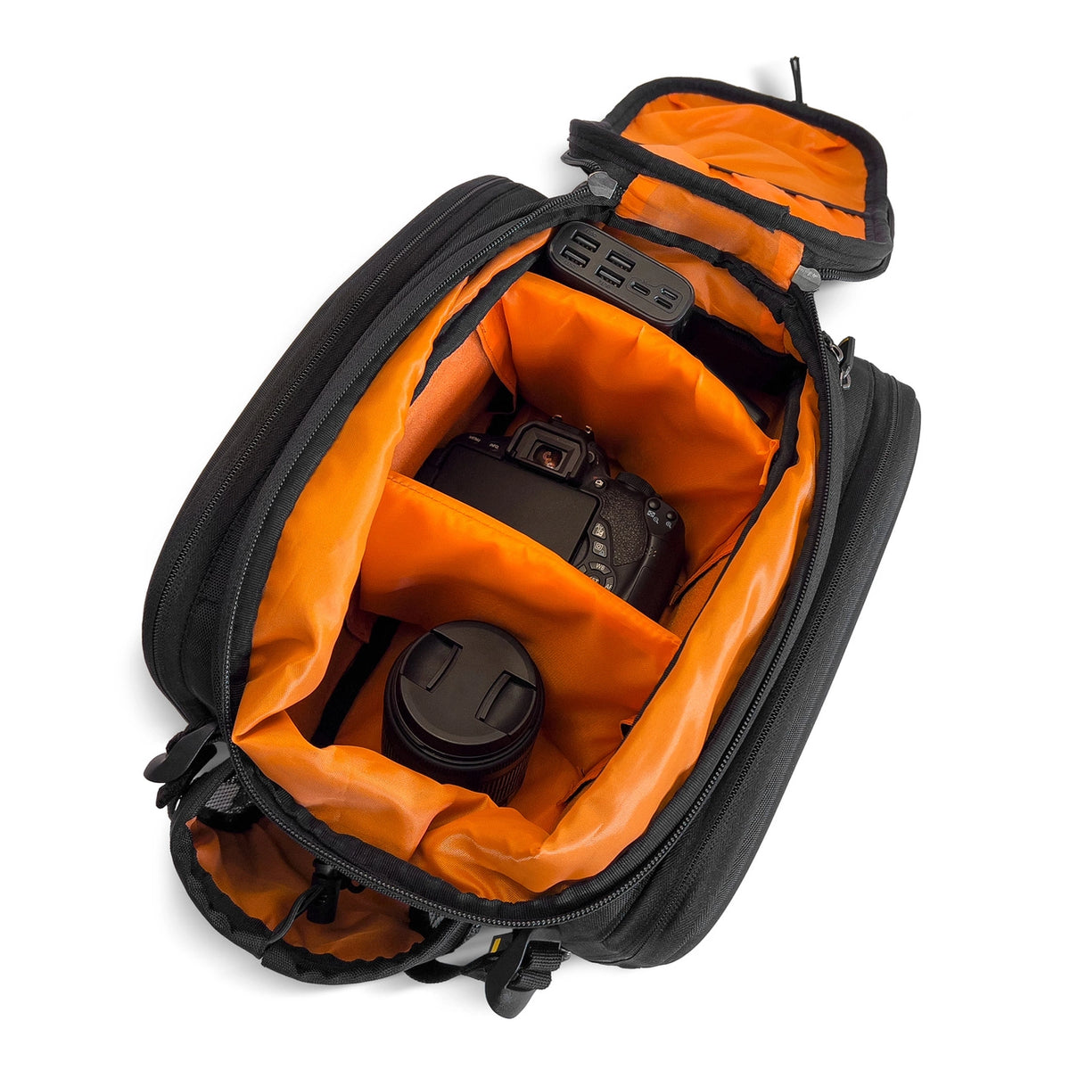 Wozinsky stor cykelstativtaske 35l + regnslag sort (WBB19BK)
