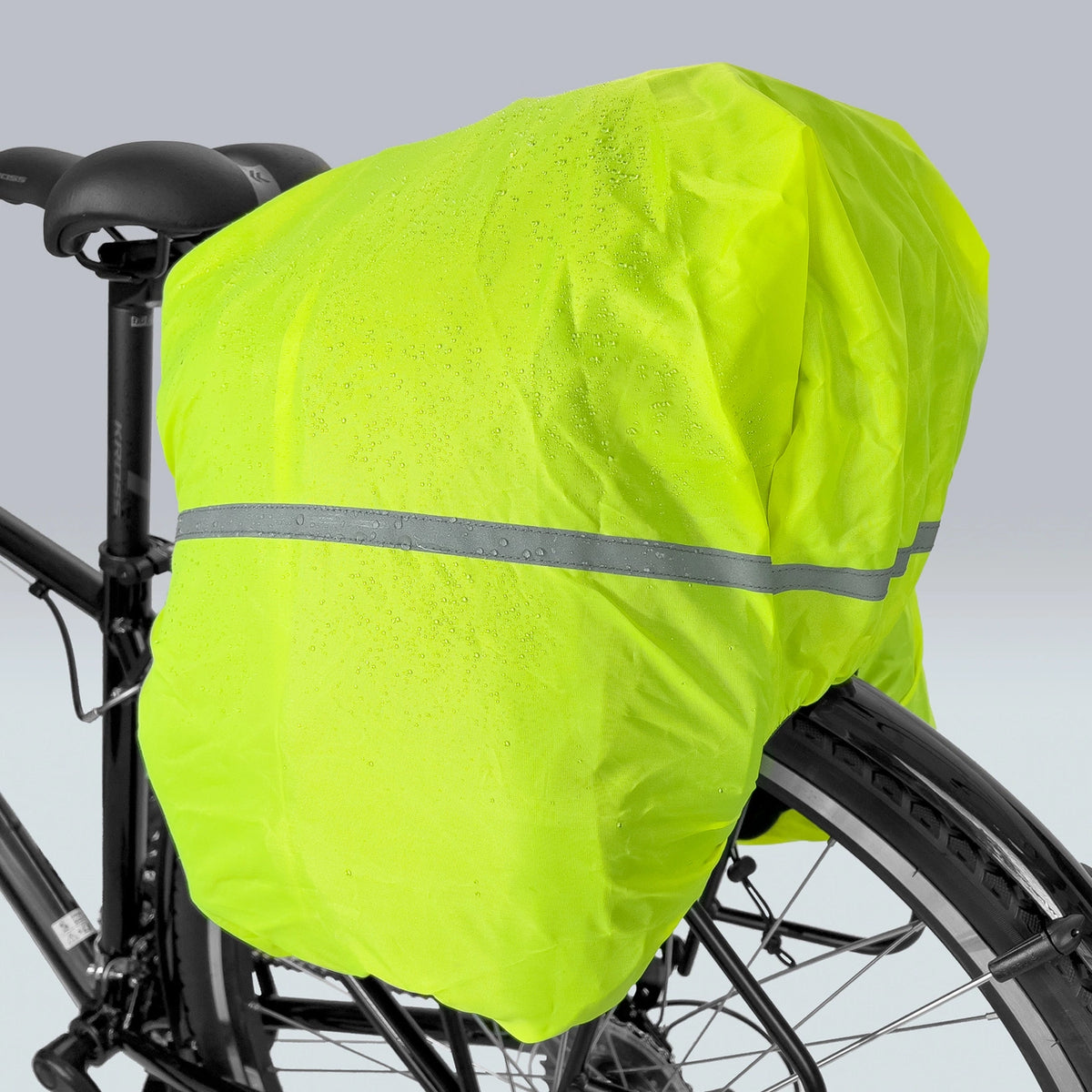 Wozinsky stor cykelstativtaske 35l + regnslag sort (WBB19BK)
