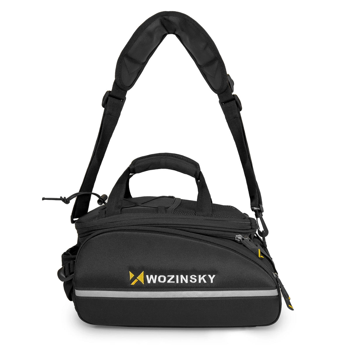 Wozinsky stor cykelstativtaske 35l + regnslag sort (WBB19BK)