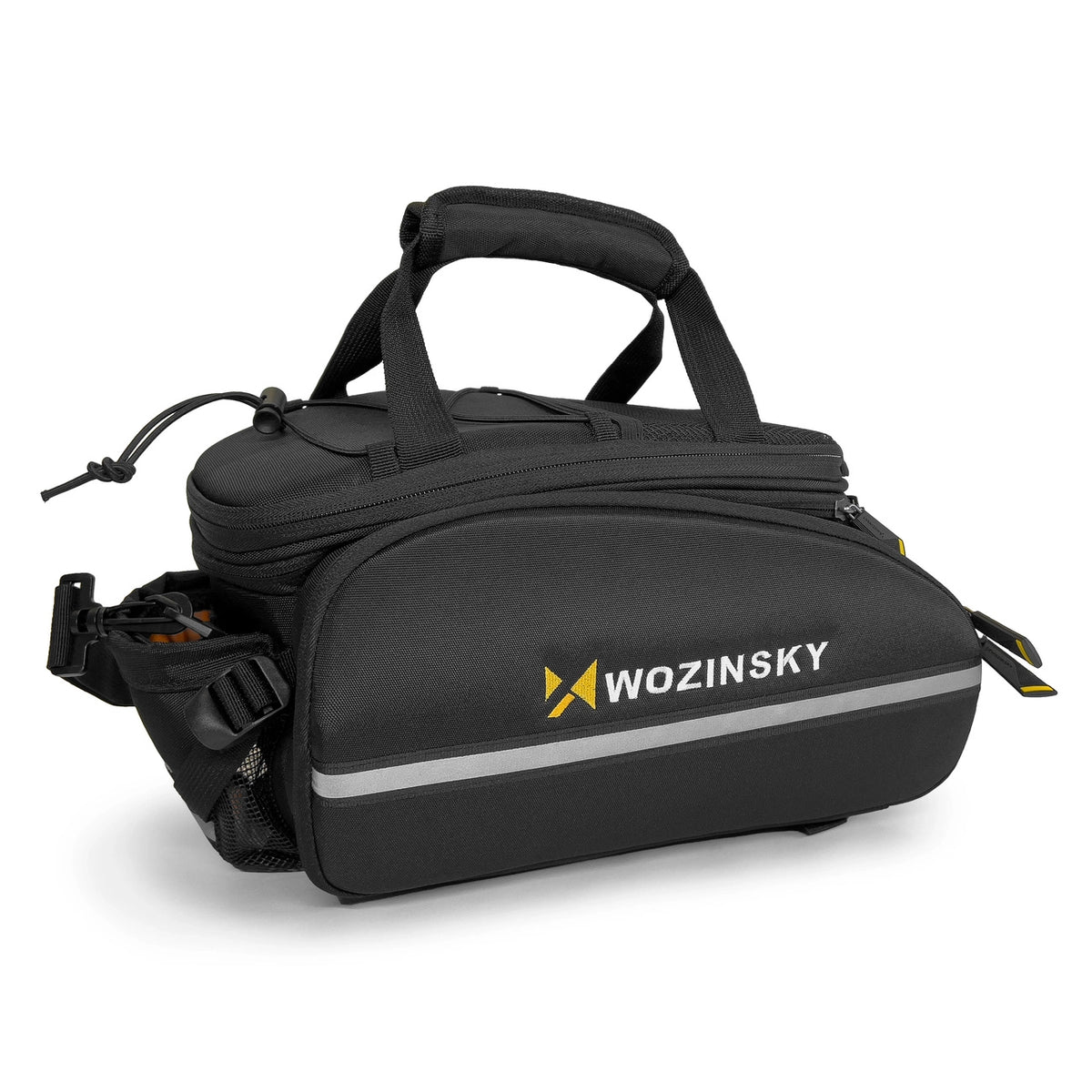 Wozinsky stor cykelstativtaske 35l + regnslag sort (WBB19BK)