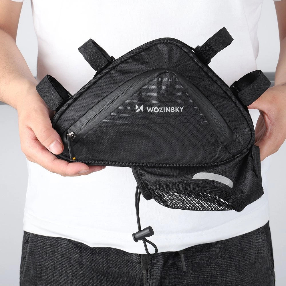 Wozinsky cykeltaske 1,5l under rammen sort (WBB23BK)