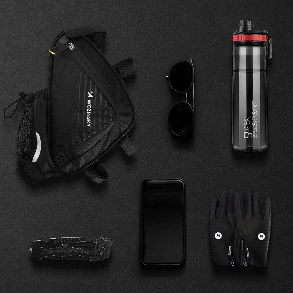 Wozinsky cykeltaske 1,5l under rammen sort (WBB23BK)