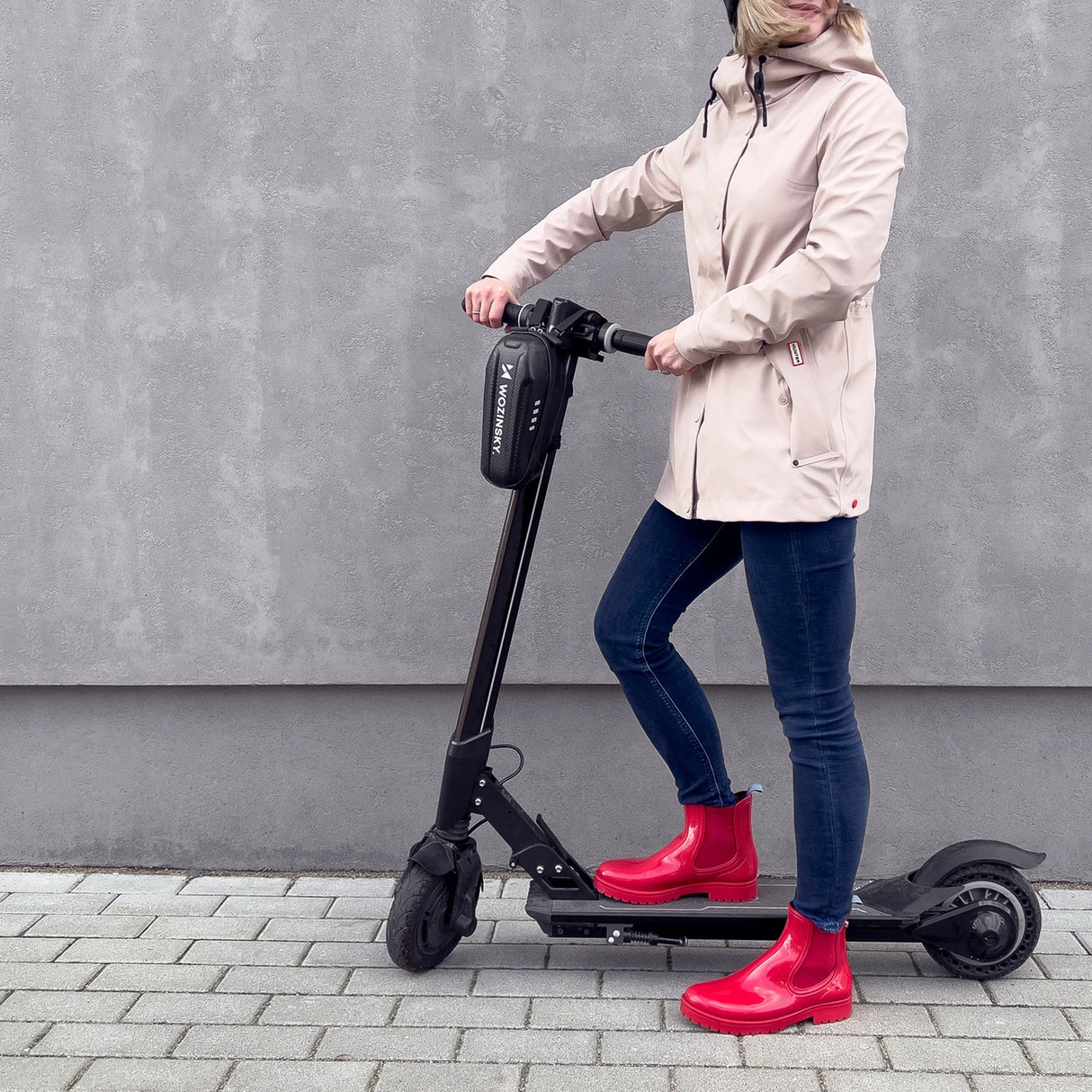 Wozinsky vandtæt scooter styresæk 2l styresæk sort (WSB3BK)