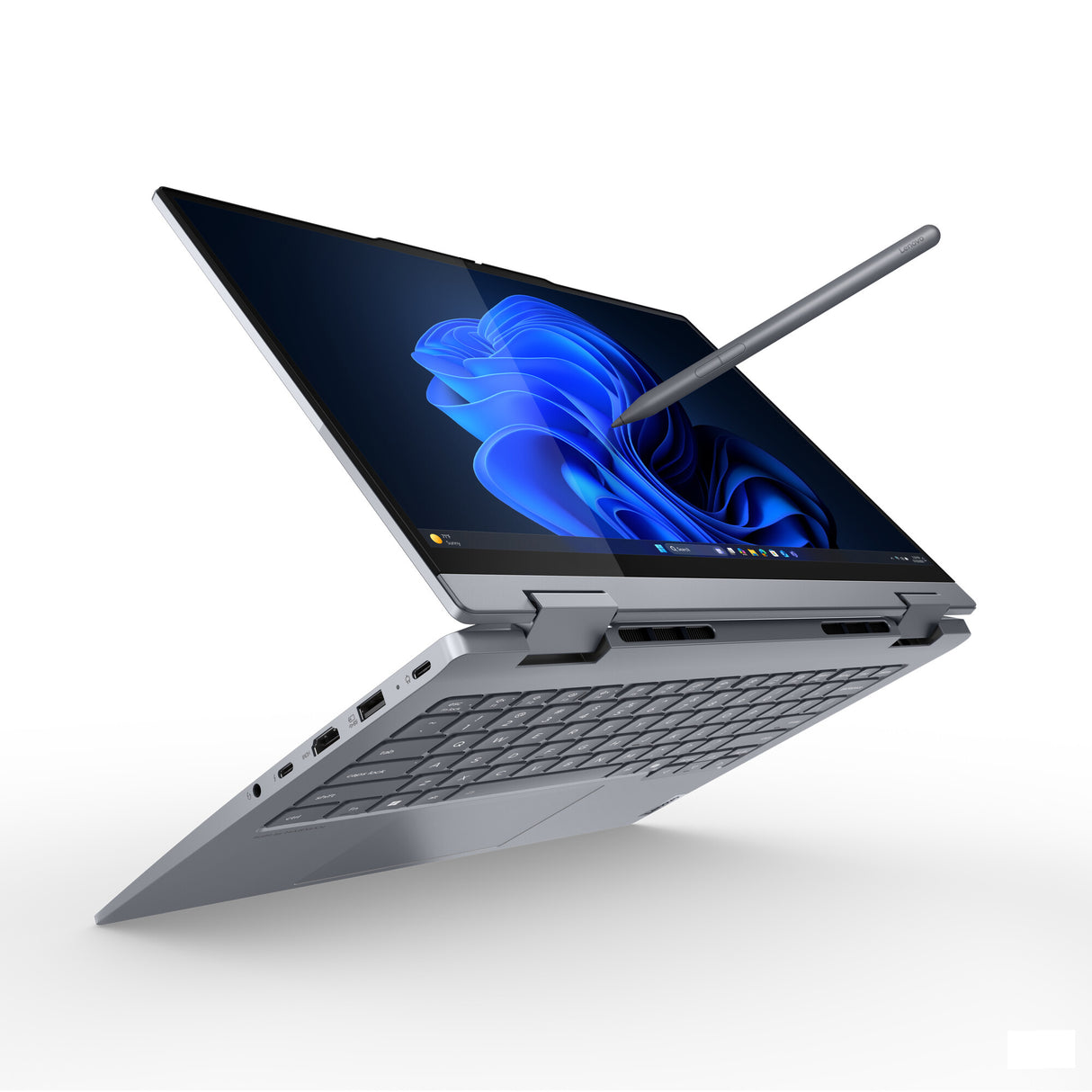 Lenovo ThinkBook 14 2-in-1 G5 IAU Intel Core Ultra 5 225U Hybrid (2-i-1) 35,6 cm (14") Berøringsskærm WUXGA 16 GB DDR5-SDRAM 512 GB SSD Wi-Fi 6E (802.11ax) Windows 11 Pro US International Grå