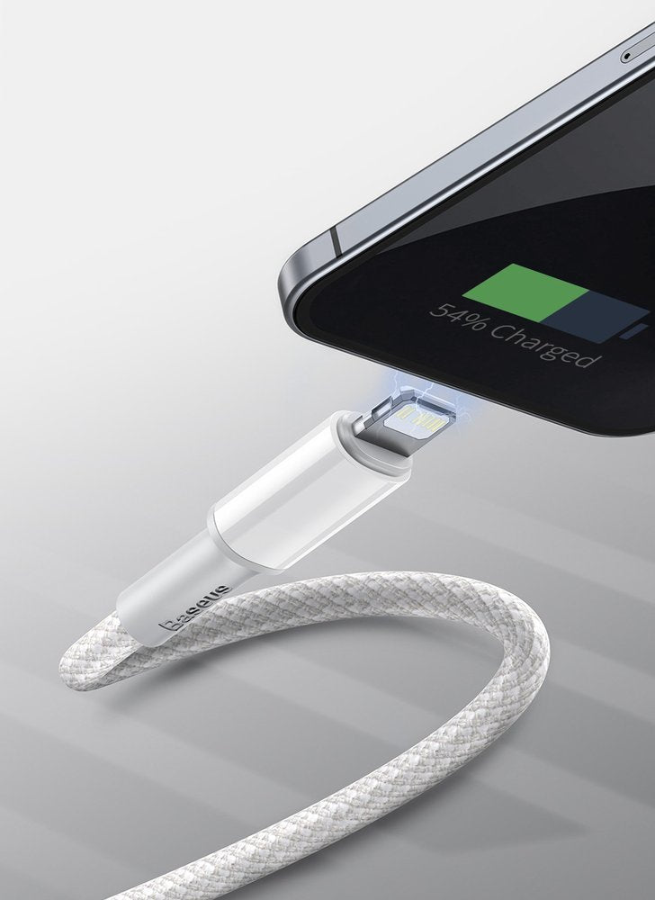Baseus CATLGD-02 Lightning - USB-C PD kabel 20W 480Mb/s 1m - hvid