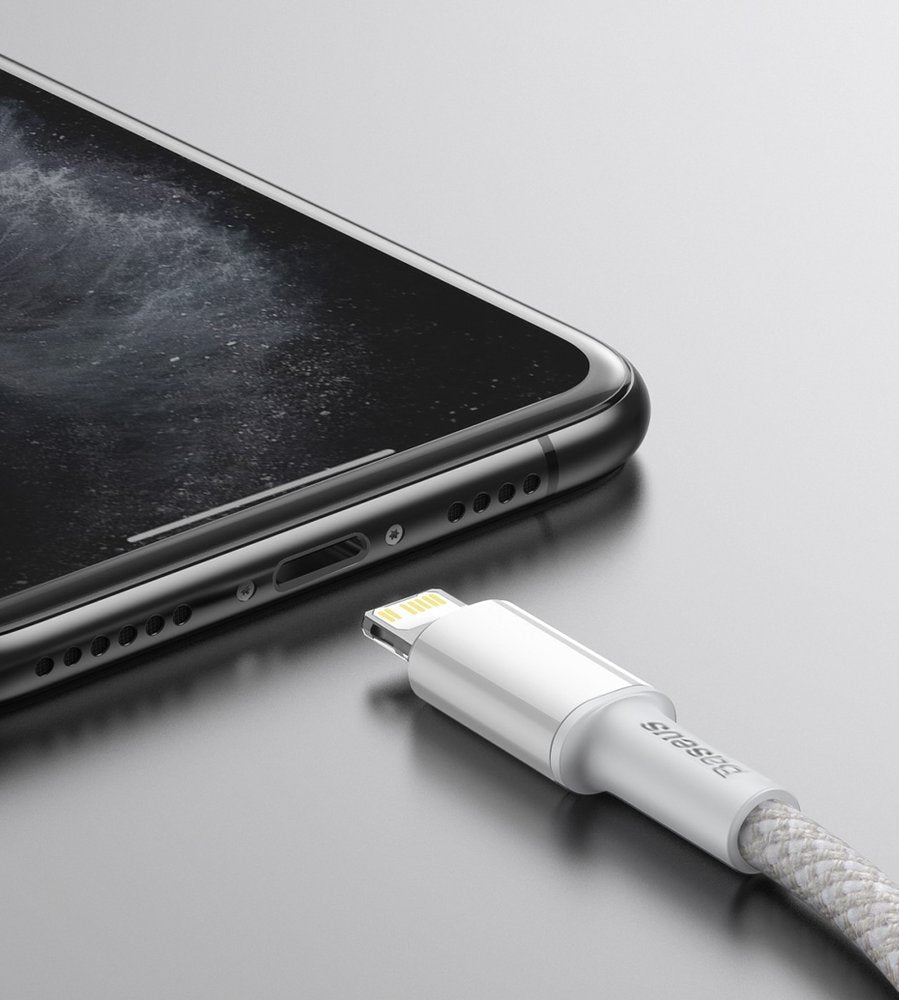 Baseus CATLGD-02 Lightning - USB-C PD kabel 20W 480Mb/s 1m - hvid