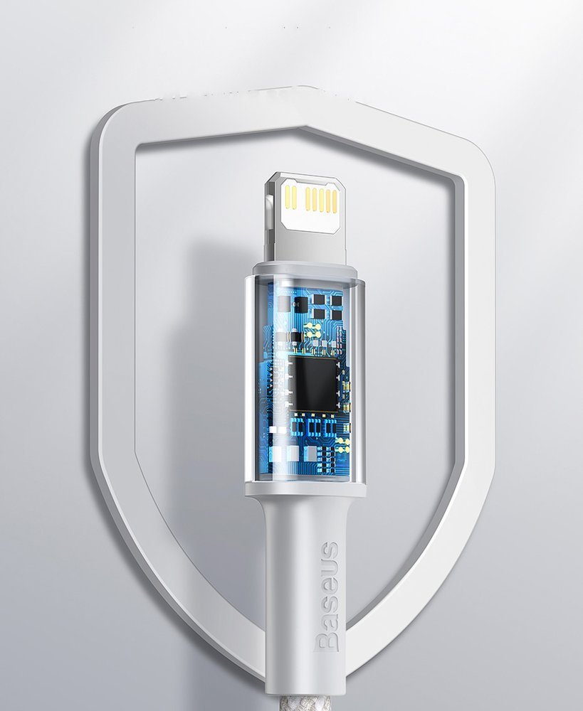 Baseus CATLGD-02 Lightning - USB-C PD kabel 20W 480Mb/s 1m - hvid