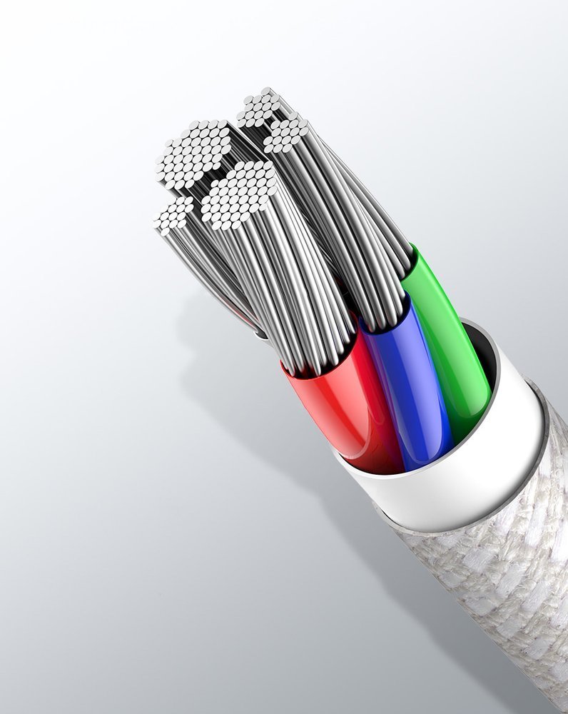 Baseus CATLGD-02 Lightning - USB-C PD kabel 20W 480Mb/s 1m - hvid