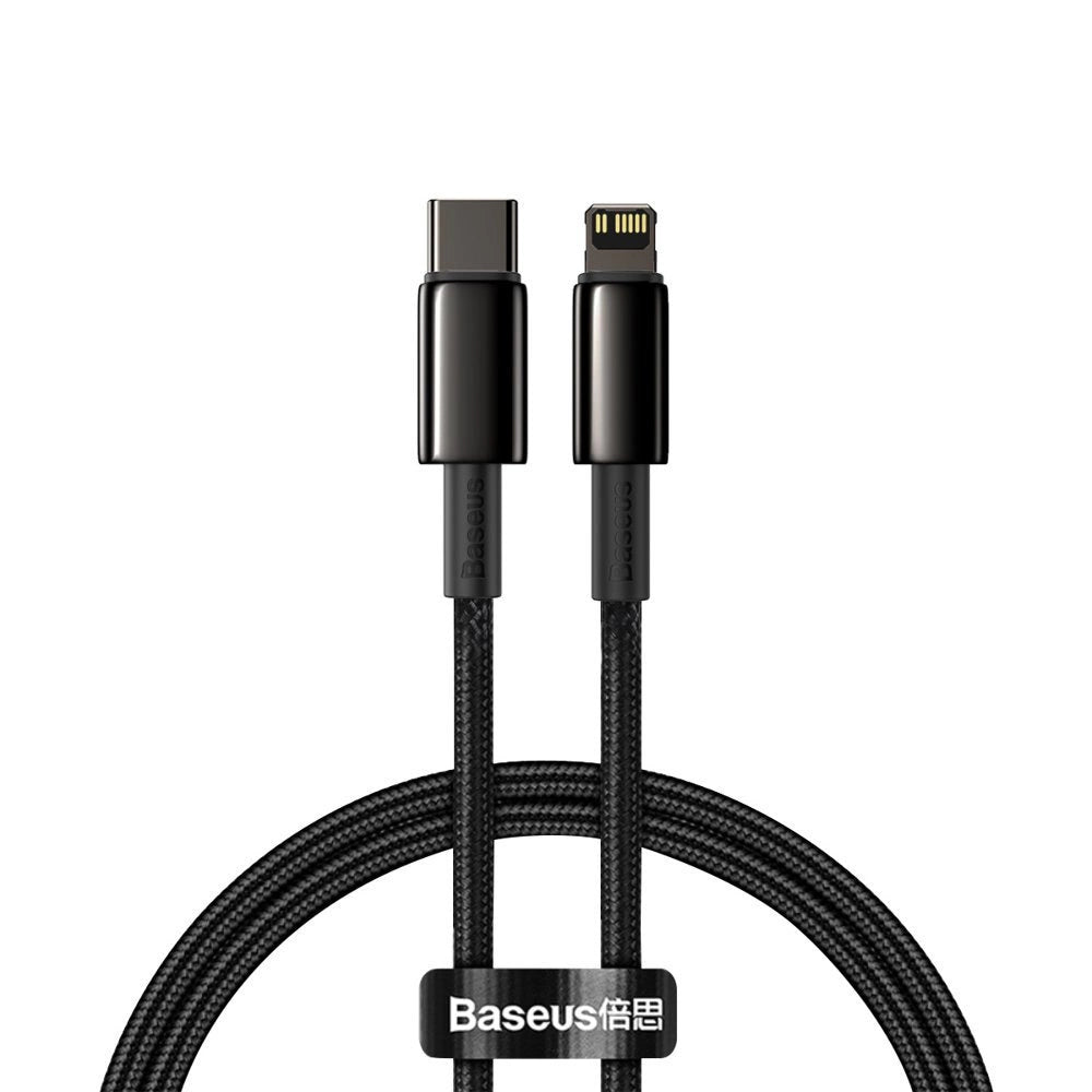 Baseus CATLWJ-01 Lightning - USB-C PD kabel 20W 480Mb/s 1m - sort