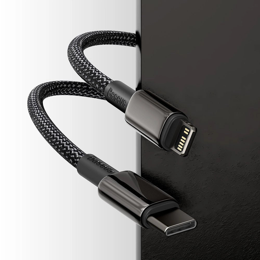 Baseus CATLWJ-01 Lightning - USB-C PD kabel 20W 480Mb/s 1m - sort