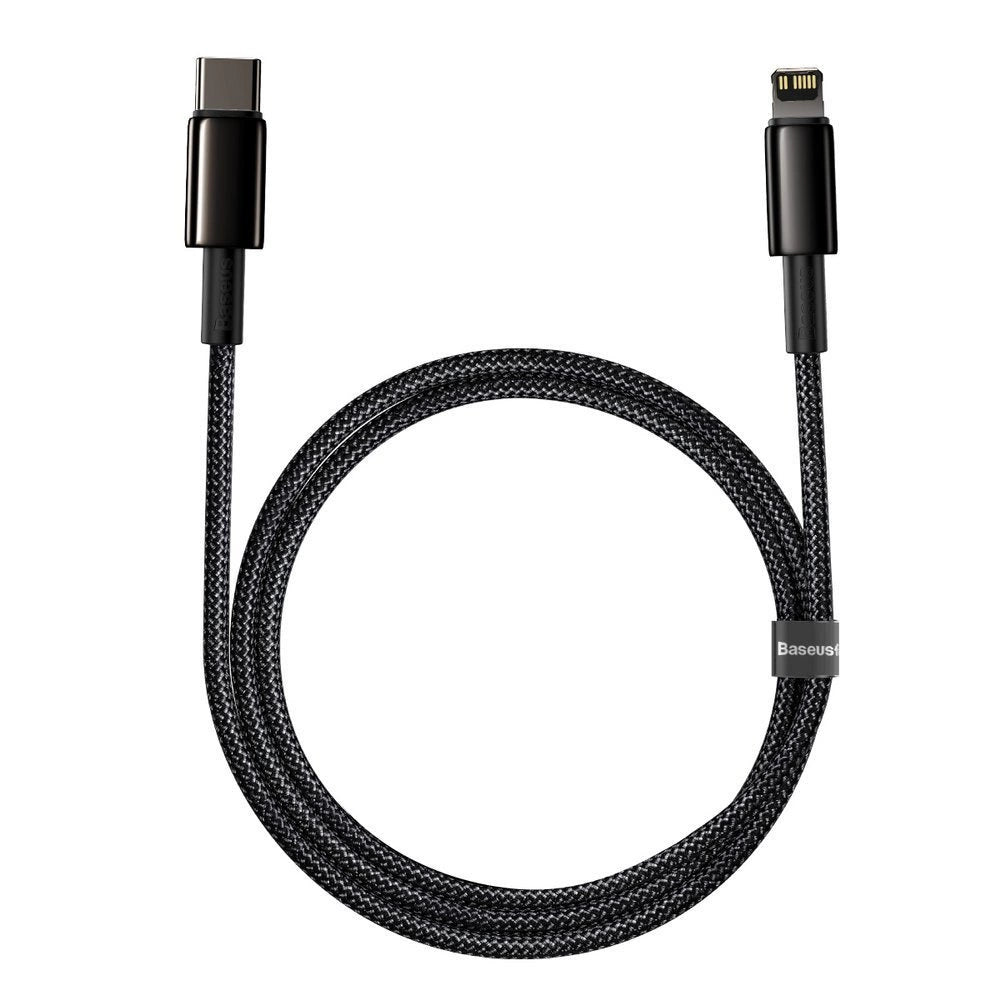 Baseus CATLWJ-01 Lightning - USB-C PD kabel 20W 480Mb/s 1m - sort