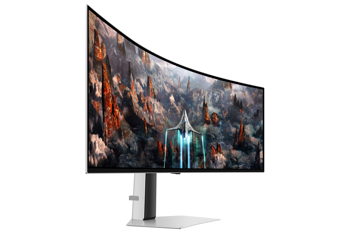 Samsung G93SC computerskærm 124,5 cm (49") 5120 x 1440 pixel Dual QHD OLED Sølv