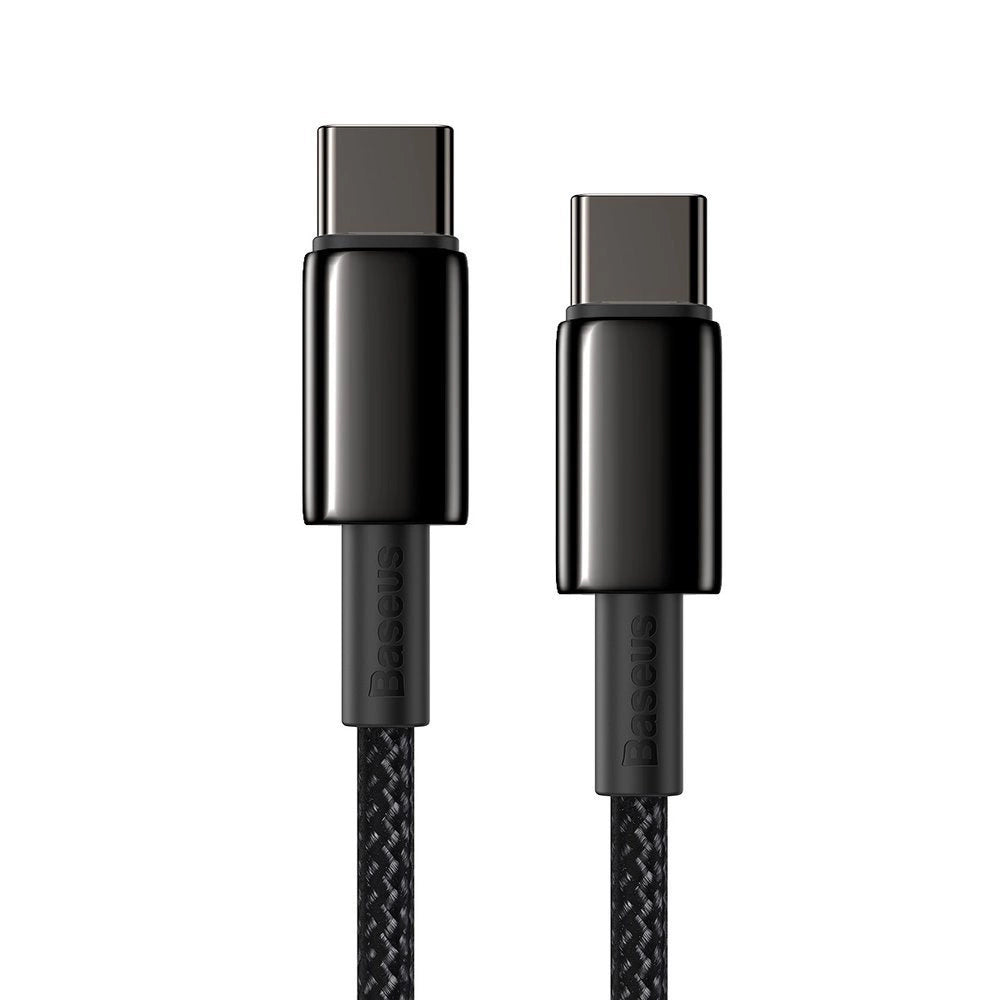 Baseus CATWJ-01 USB-C - USB-C PD QC kabel 100W 5A 1m - sort