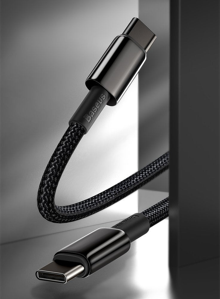 Baseus CATWJ-A01 USB-C - USB-C PD QC cable 100W 5A 480Mb/s 2m - black