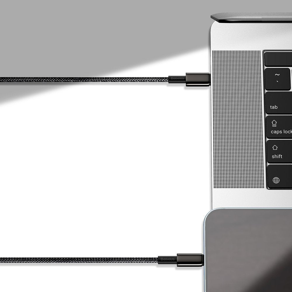 Baseus CATWJ-A01 USB-C - USB-C PD QC cable 100W 5A 480Mb/s 2m - black