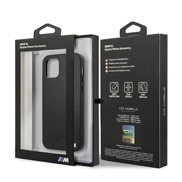 Etui BMW BMHCP12SMHOLBK iPhone 12 mini 5,4" sort/sort hardcase M Collection Smooth PU