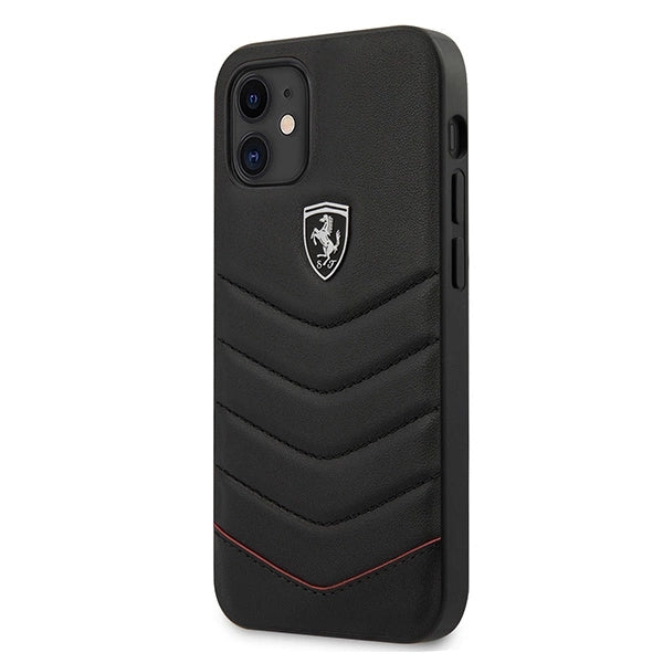 Ferrari FEHQUHCP12SBK iPhone 12 mini 5.4" sort/sort hardcase Off Track Quilted