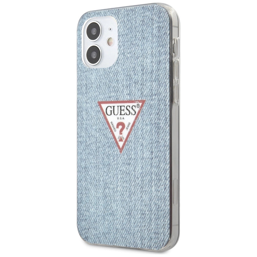 Guess GUHCP12SPCUJULLB iPhone 12 mini 5.4" blå/lysblå hardcase Jeans Collection