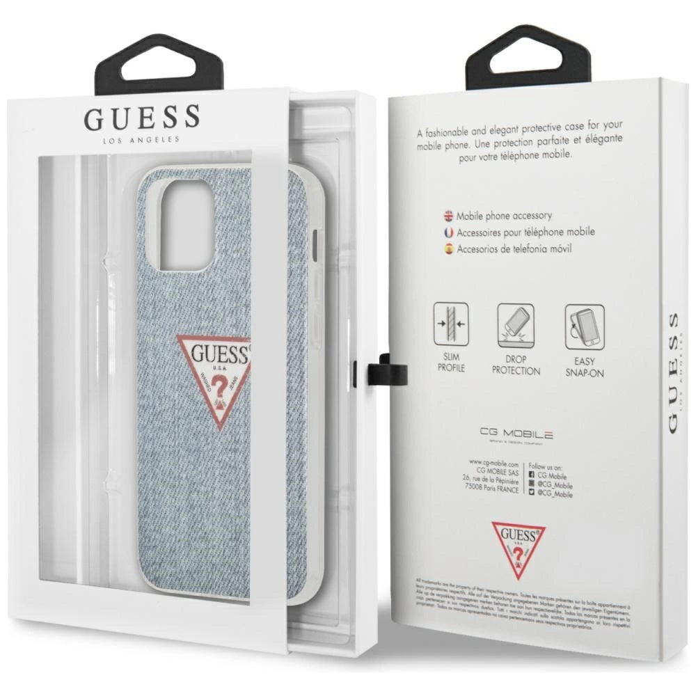 Guess GUHCP12SPCUJULLB iPhone 12 mini 5.4" blå/lysblå hardcase Jeans Collection