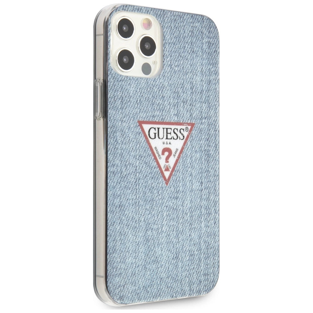 Guess GUHCP12LPCUJULLB iPhone 12 Pro Max 6.7" blå/lysblå hardcase Jeans Collection