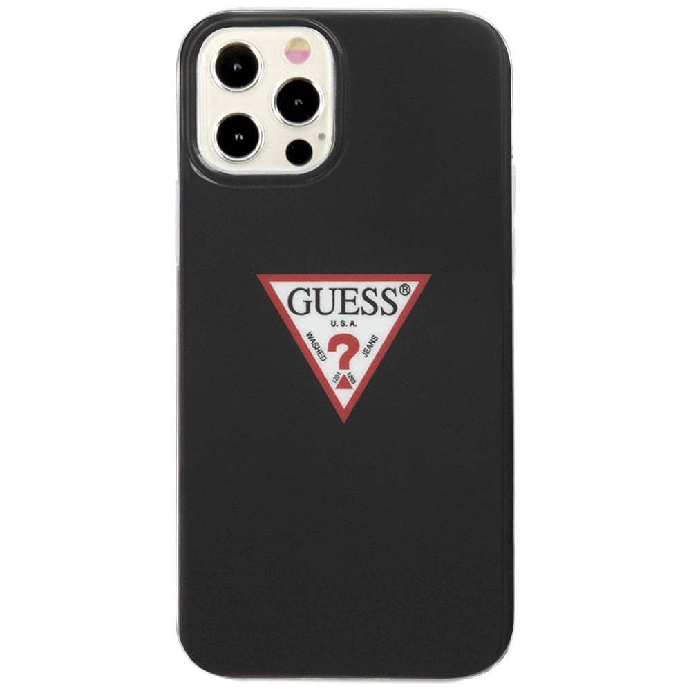 Guess GUHCP12LPCUCTLBK iPhone 12 Pro Max 6,7" sort/sort hårdkasse Triangle Collection