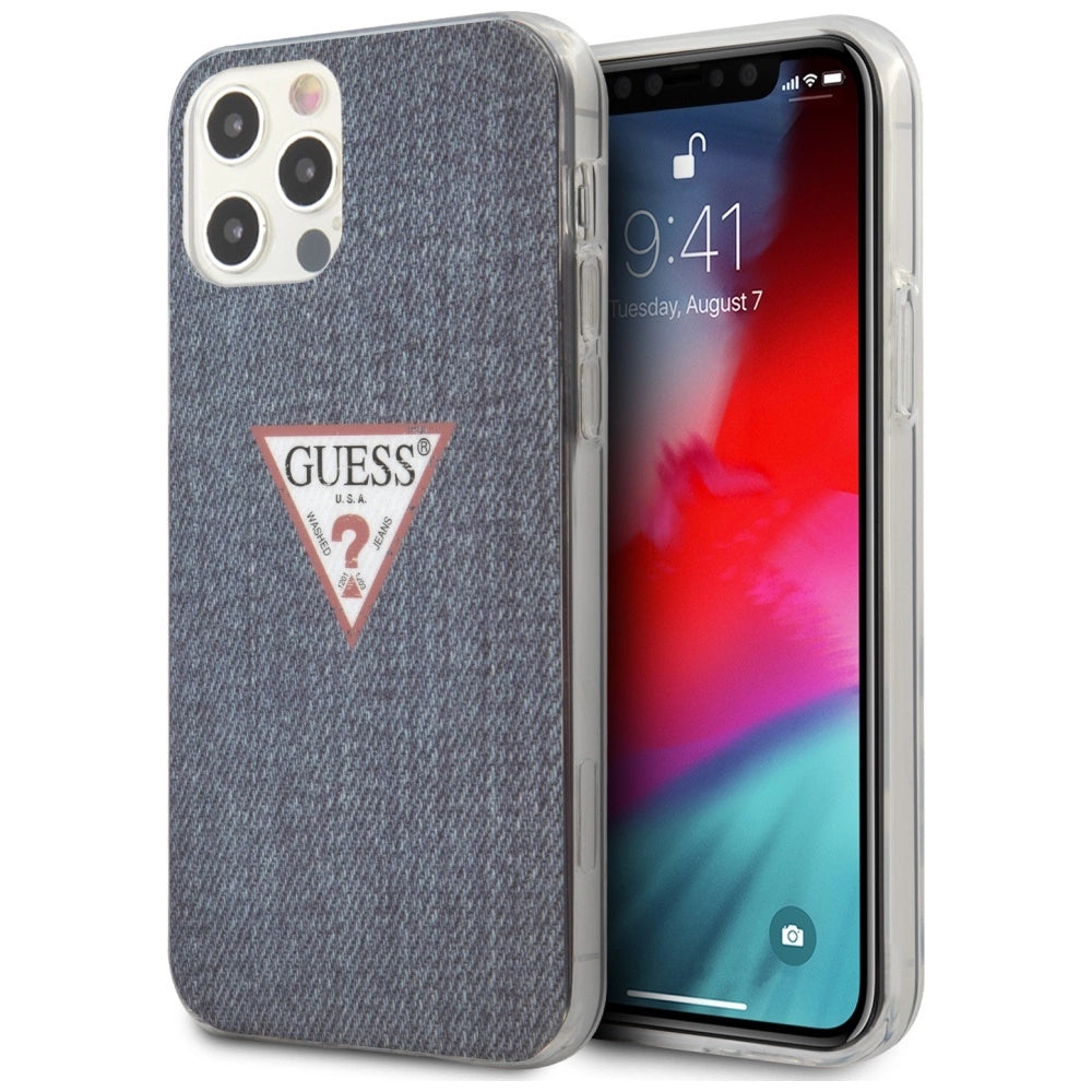 Guess GUHCP12LPCUJULDB iPhone 12 Pro Max 6.7" marine/mørkblå hardcase Jeans Collection