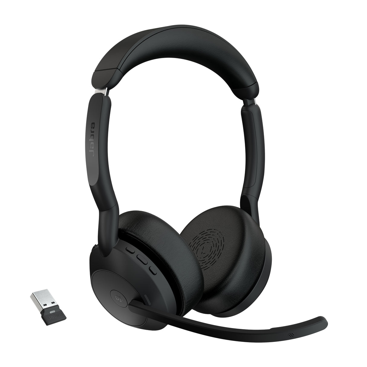 Jabra Evolve2 55 Headset Trådløs Kontor/Callcenter USB Type-C Bluetooth Opladningsstativ