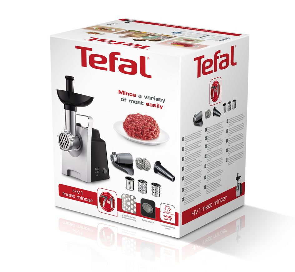 Tefal HV1 NE109838 Kødhakkemaskine 1.4kW Sølv/sort