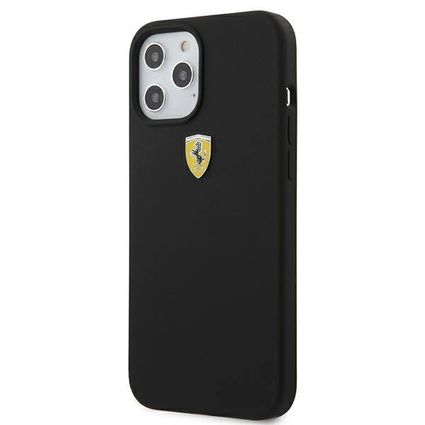Ferrari FESSIHCP12LBK iPhone 12 Pro Max 6.7" sort/sort hardcase On Track Silicone