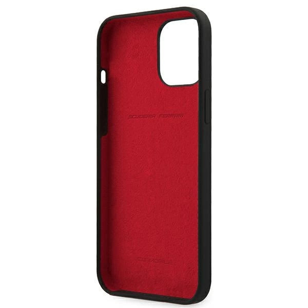 Ferrari FESSIHCP12LBK iPhone 12 Pro Max 6.7" sort/sort hardcase On Track Silicone