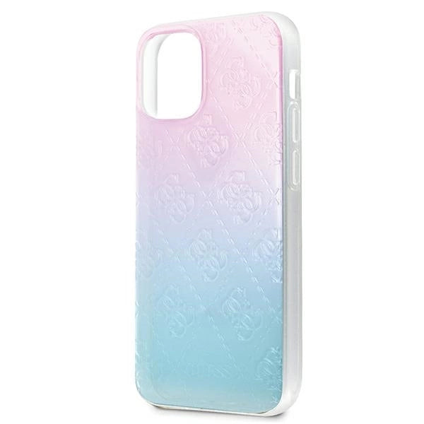 Guess GUHCP12S3D4GGBP iPhone 12 mini 5.4" blå-rosa/blå-rosa hardcase 4G 3D Pattern Collection