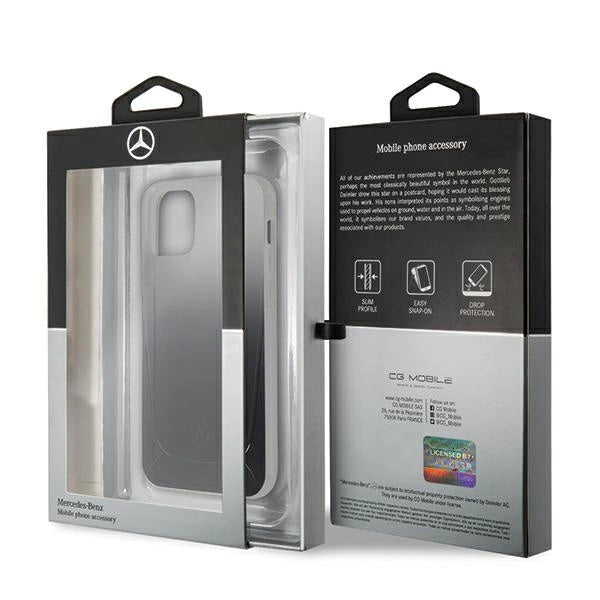Mercedes MEHCP12SARGBK iPhone 12 mini 5,4" sort/sort hardcase Transparent Line