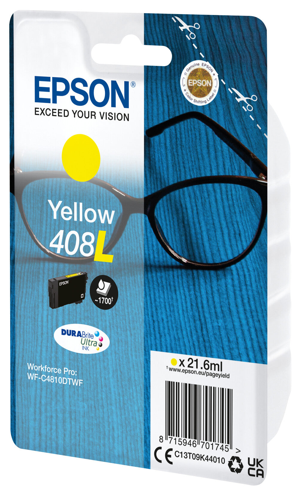 Epson C13T09K44010 blækpatron 1 stk Original Højt (XL) udbytte Gul