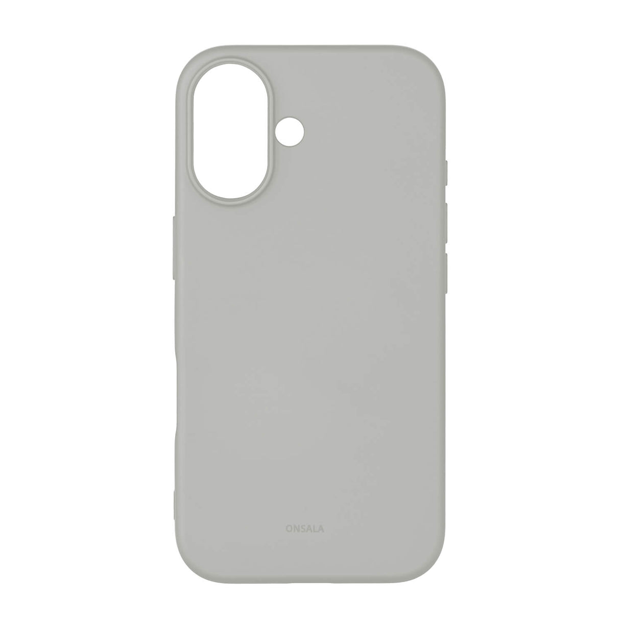 Mobilcover med Silikone Feel Concrete - iPhone 16