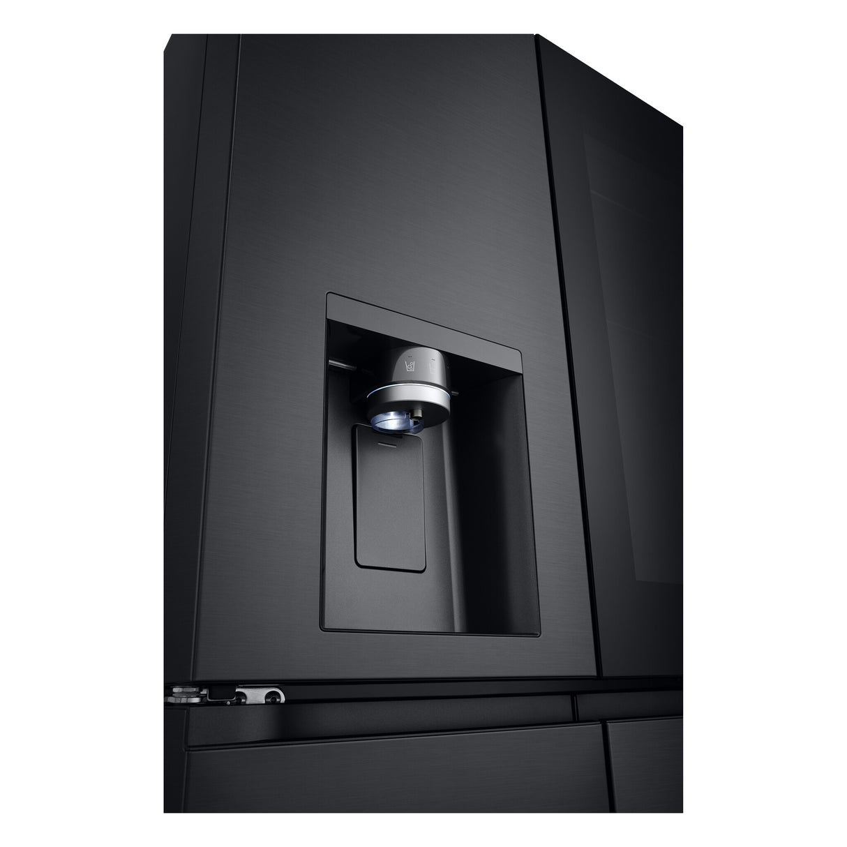 LG InstaView GMG960EVJE side-by-side køle-fryseskab Fritstående 638 L Sort