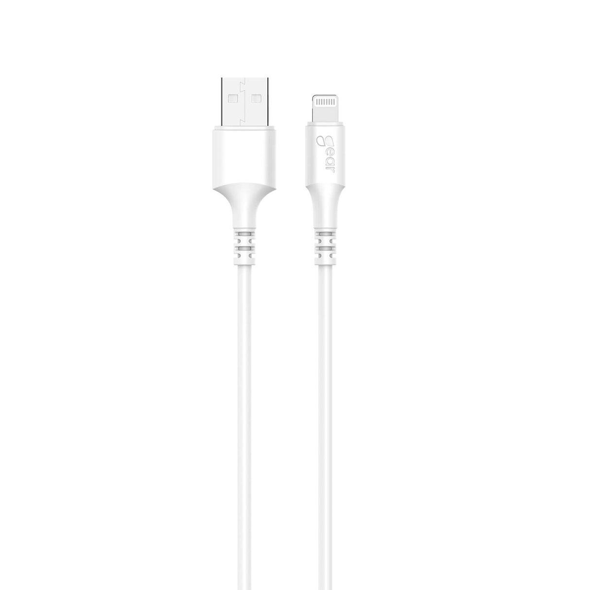 Gear Synkkabel Lightning To Usb A 3,0m Mfi Rundt Kabel Hvid