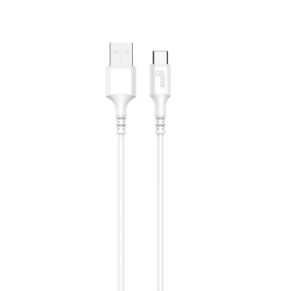 Gear Ladekabel Usb A Usb C 2.0 0,3m Gen2 Rundt Kabel Hvid