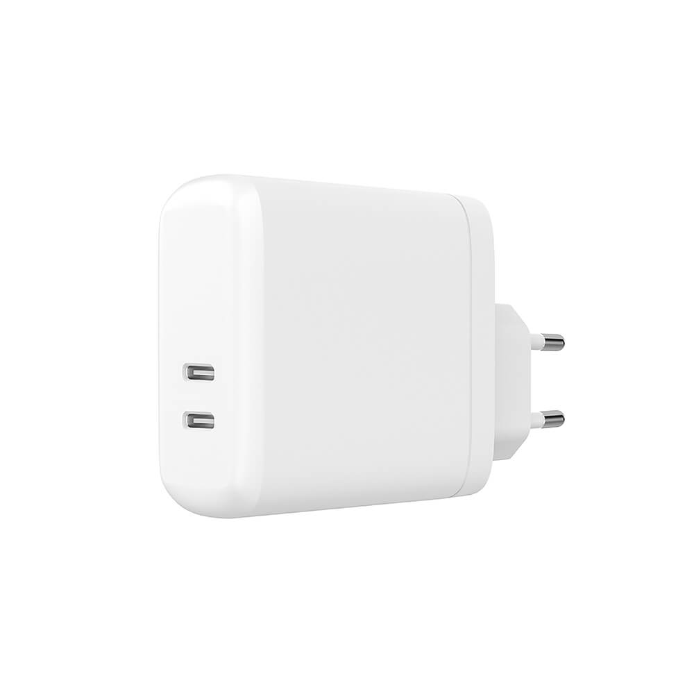 Gear Charger 220 V 2x Usb C White Pd 60 W (Pd 30 W+Pd30 W)