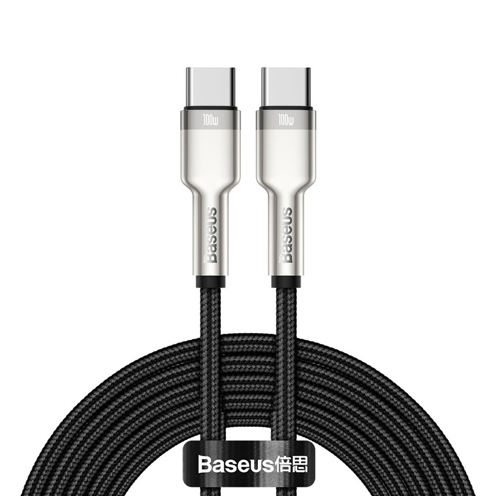 Baseus Cafule serie Metal Data USB-C / USB-C PD QC SCP 100W 5A 2 m kabel - sort