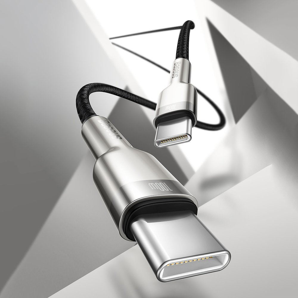 Baseus Cafule Series Metal Data USB-C / USB-C PD QC SCP 100W 5A 2 m kabel - grøn
