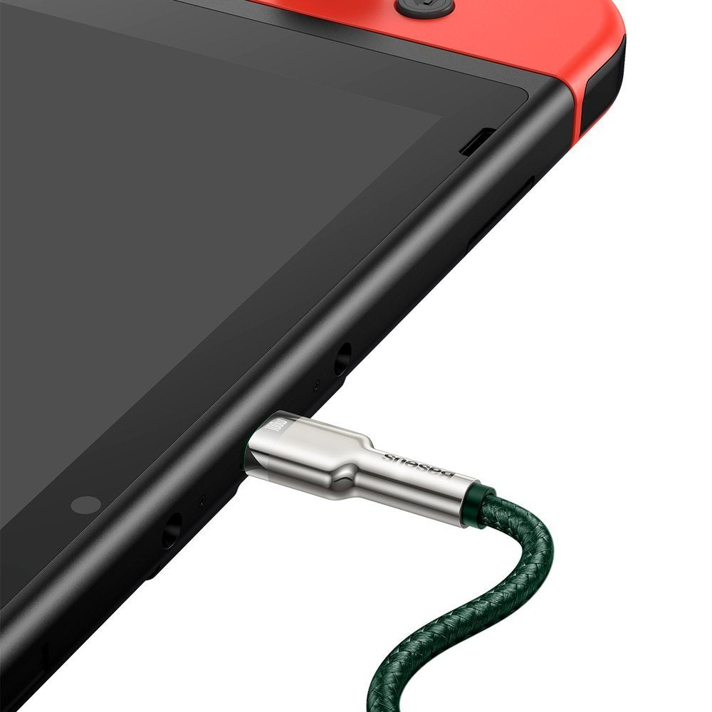 Baseus Cafule Series Metal Data USB-C / USB-C PD QC SCP 100W 5A 2 m kabel - grøn