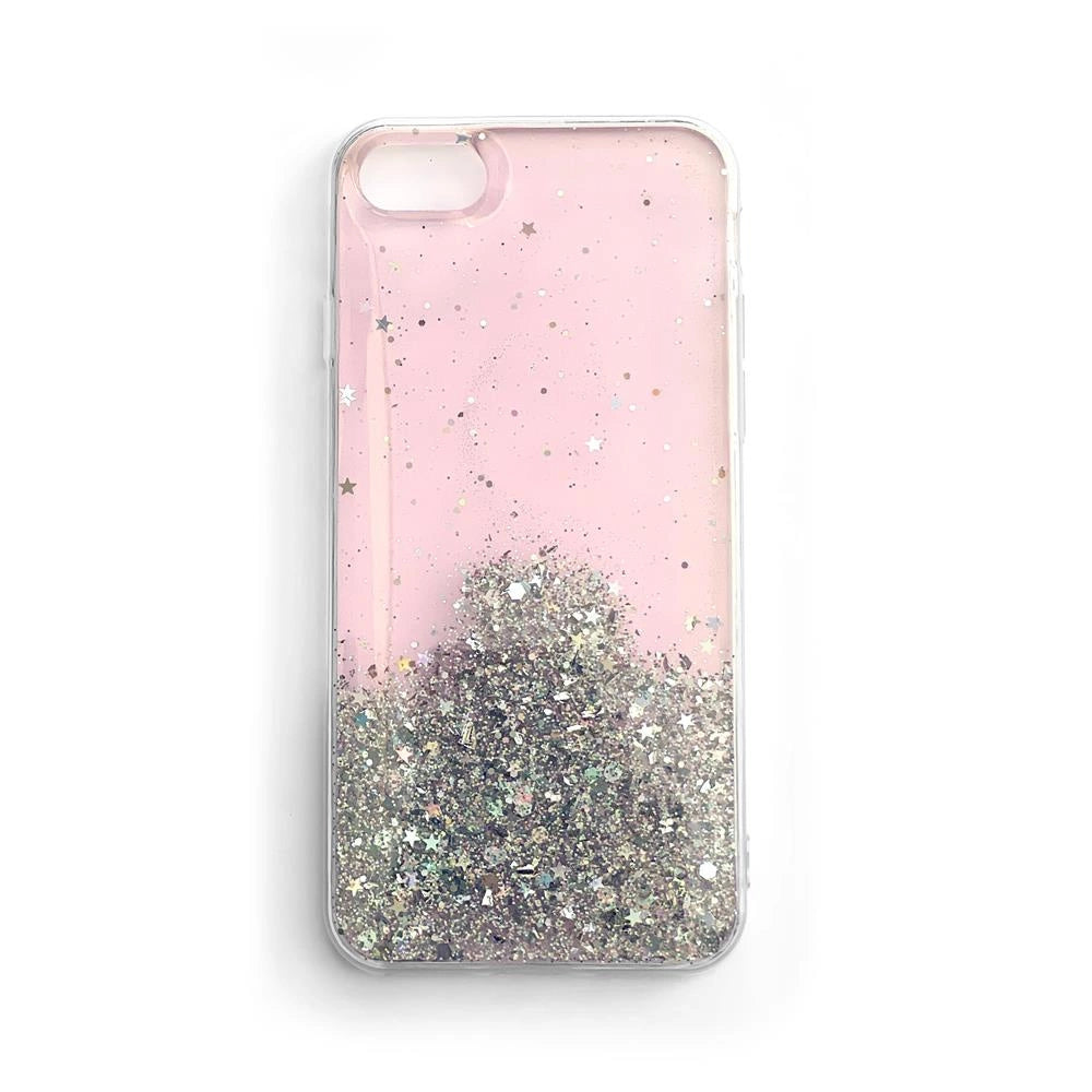 Wozinsky Star Glitter Shining Cover til Samsung Galaxy A42 5G lyserød