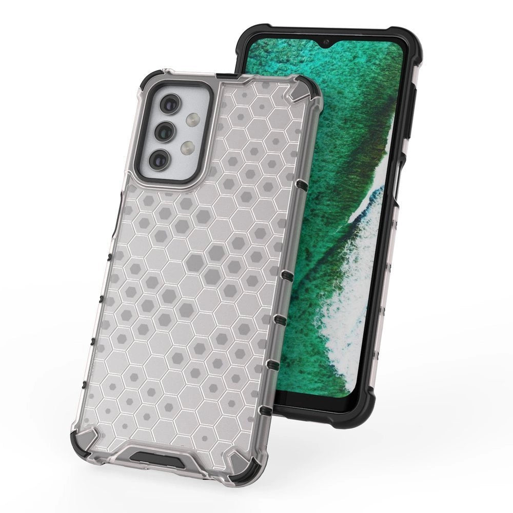 Honeycomb Case rustning med TPU Bumper til Samsung Galaxy A32 5G grøn